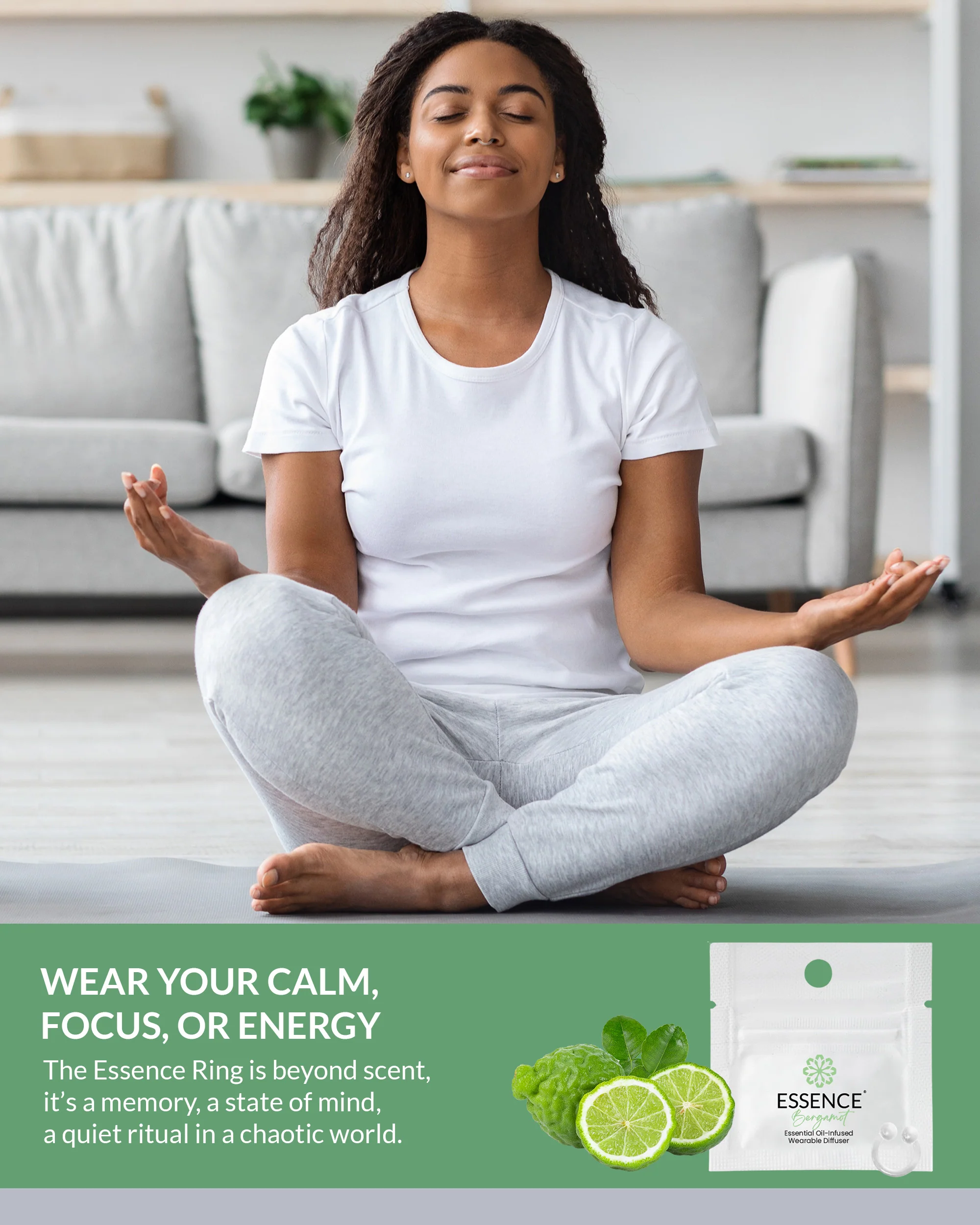 Bergamot Scent Nasal Diffuser Ring - Image 4