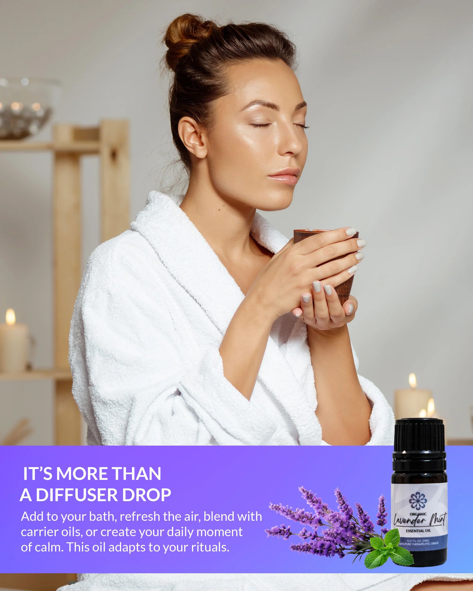 Lavender Mint Essential Oil – 5 mL Bottle Soothing Relaxation Meets Refreshing Vitality - Image 6