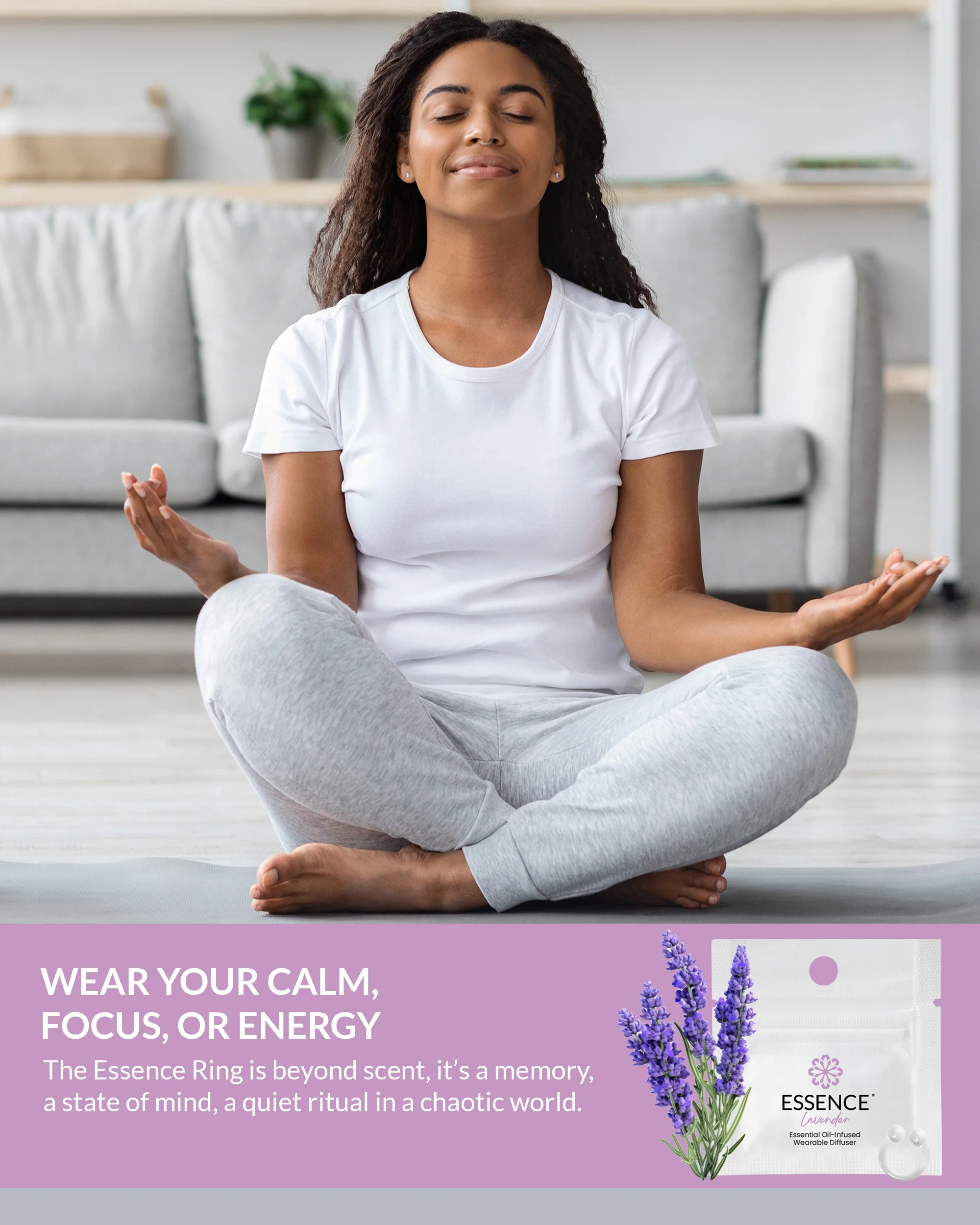 Lavender Scent Nasal Diffuser Ring - Image 4