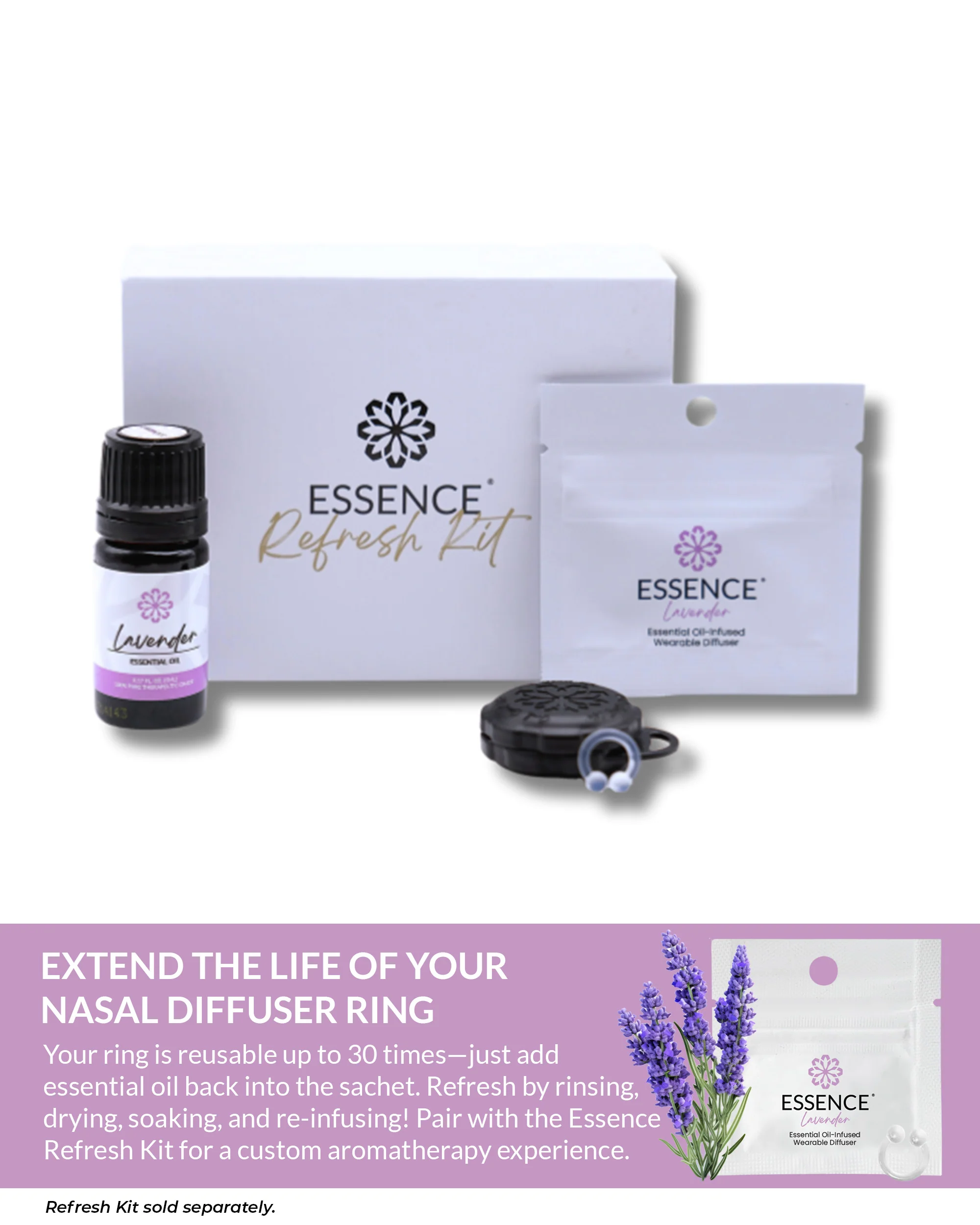 Lavender Scent Nasal Diffuser Ring - Image 8