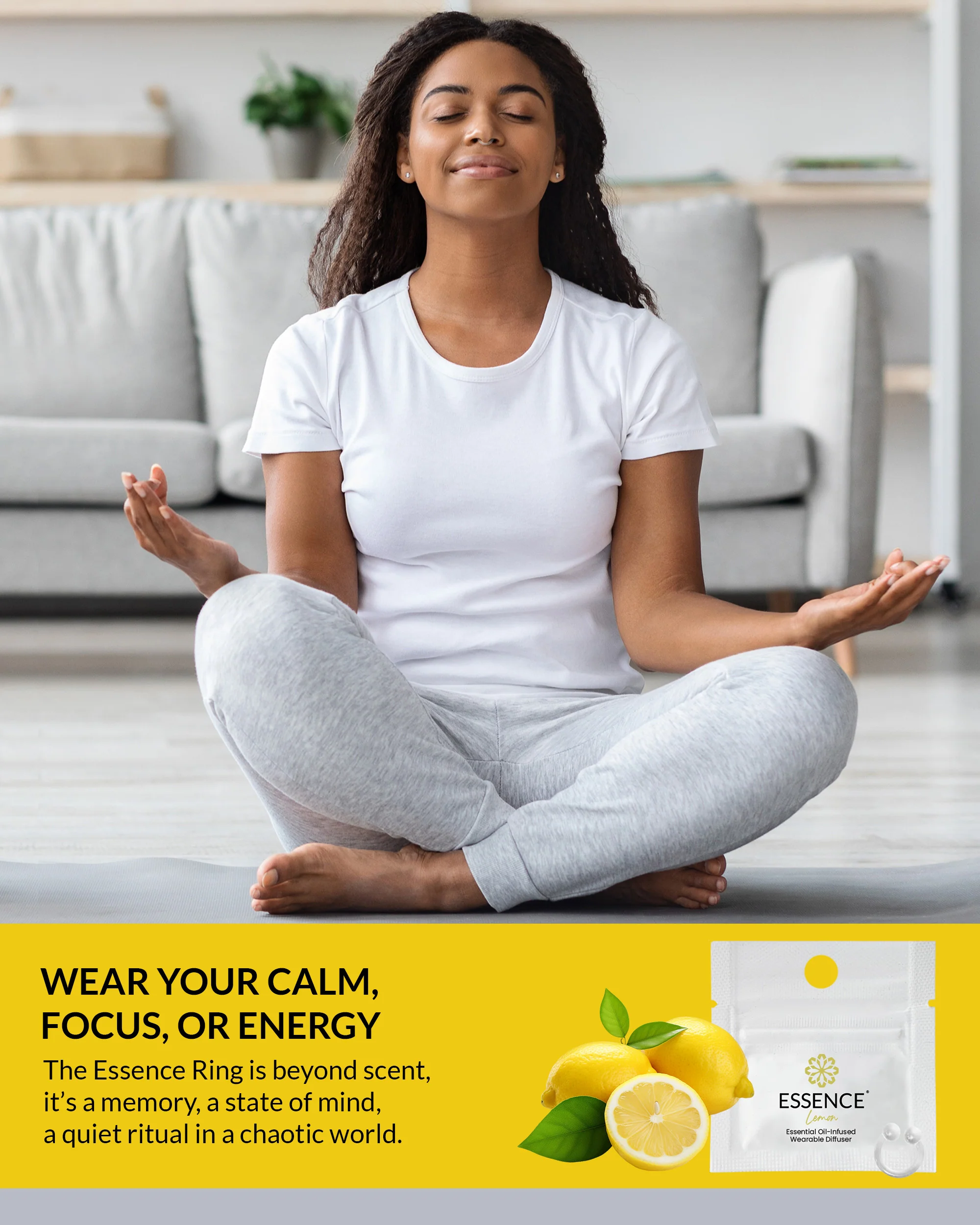 Lemon Scent Nasal Diffuser Ring - Image 3