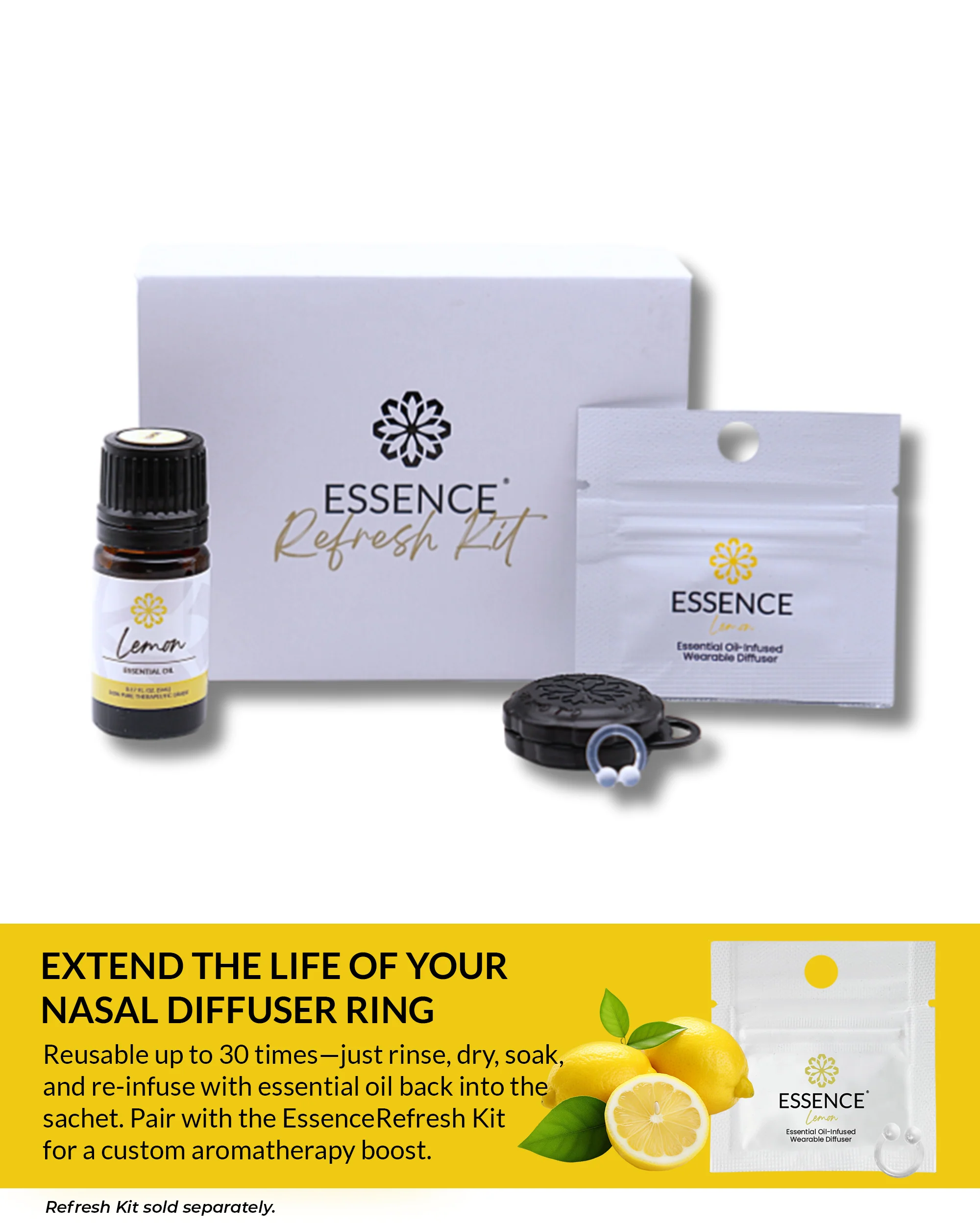 Lemon Scent Nasal Diffuser Ring - Image 7