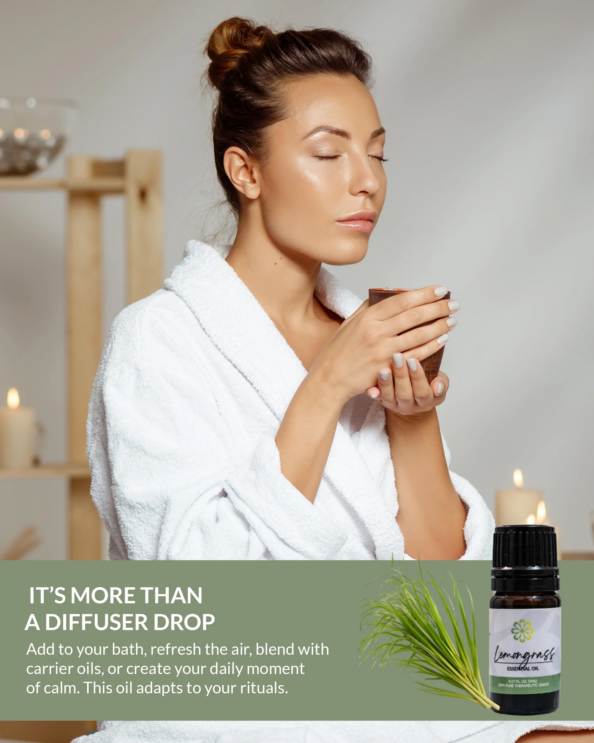 Lemongrass Essential Oil 5mL - Pure, Therapeutic Grade for Natural Uplift and Wellness - Image 6