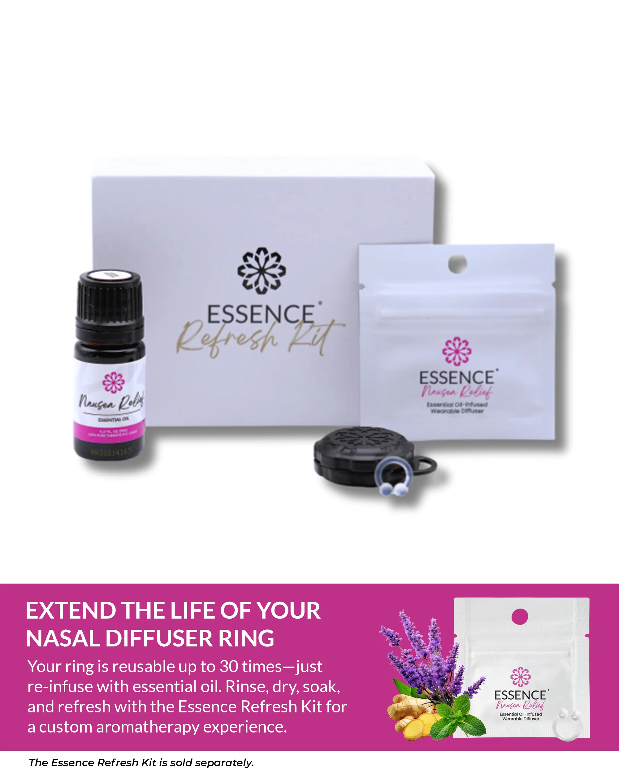 Nausea Relief Blend Nasal Diffuser Ring - Image 8