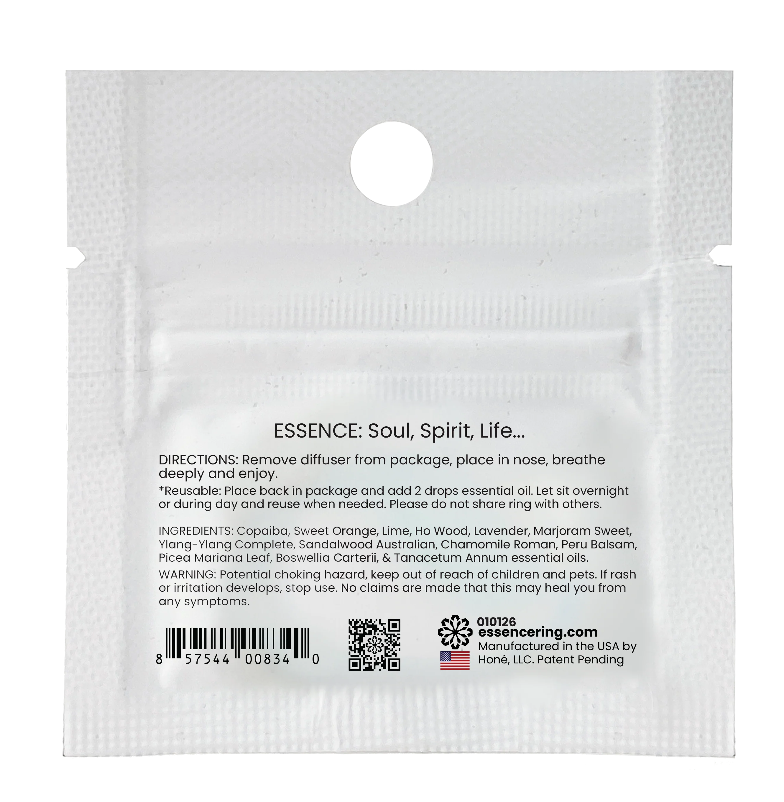 Stress Relief Blend Nasal Diffuser Ring - Image 3